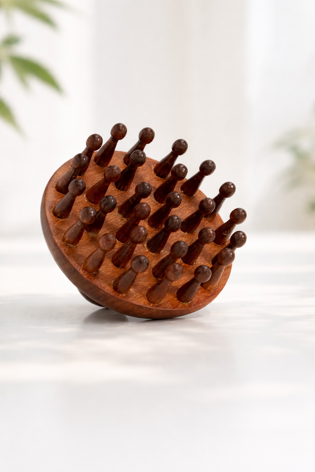 Sandalwood Round Massage Comb